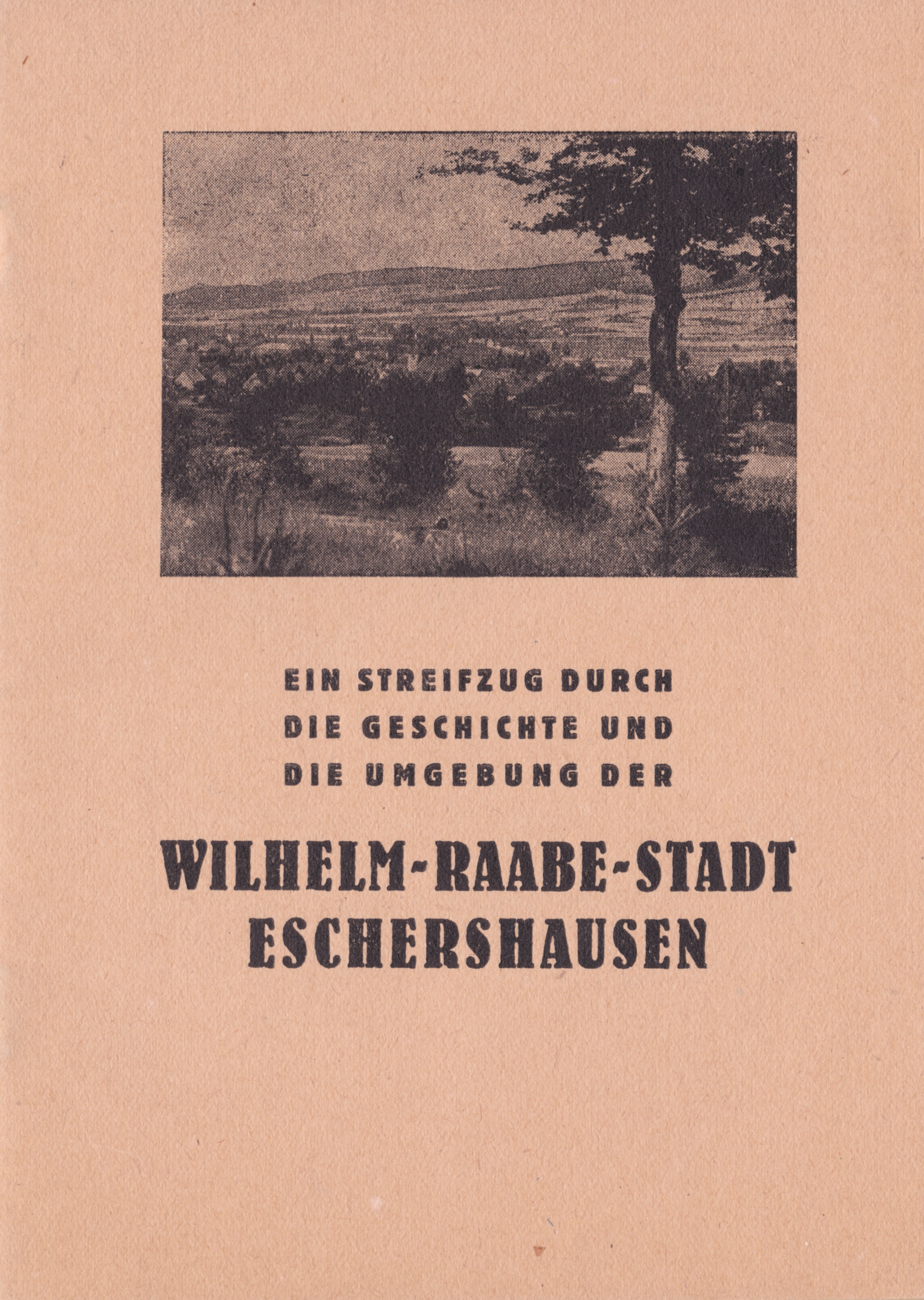 Frontseite des Buchs Raabestadt Eschershausen 1954